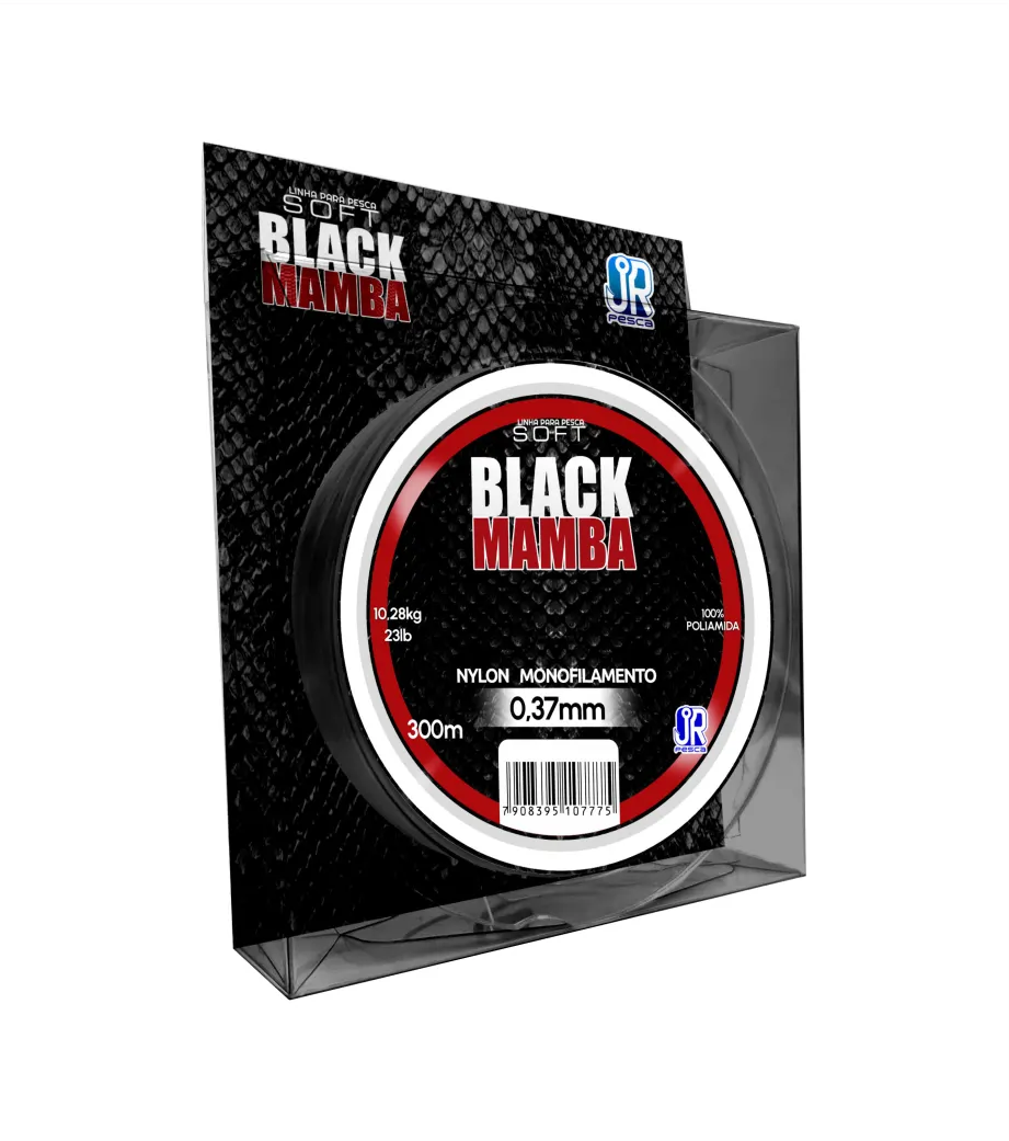 Linha JR Pesca Soft Black Mamba 300 m